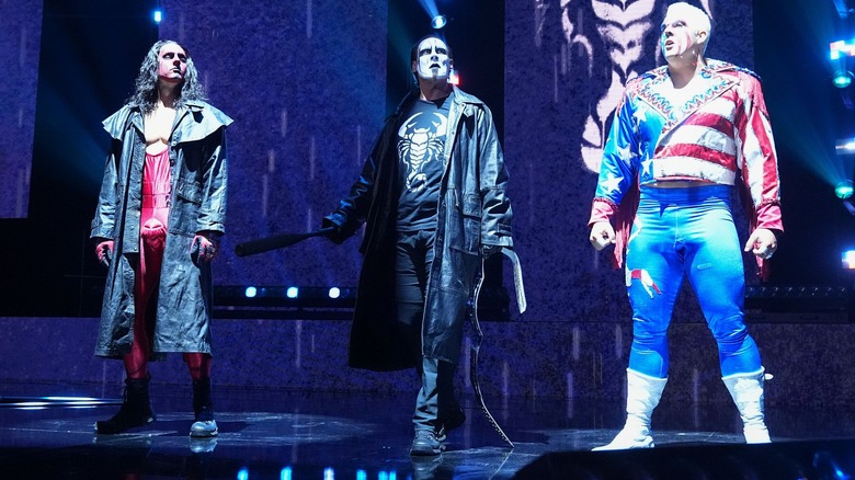 Sting and His Sons at AEW Revolution 2024