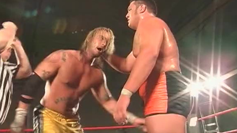 Joe about to punch Punk