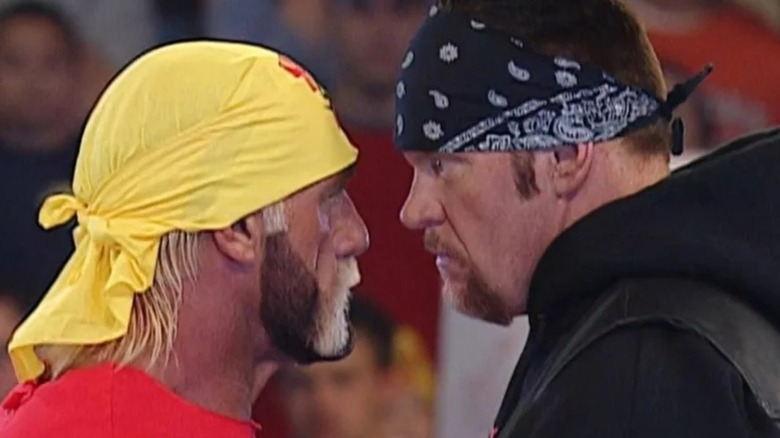 Hulk Hogan and Undertaker face to face