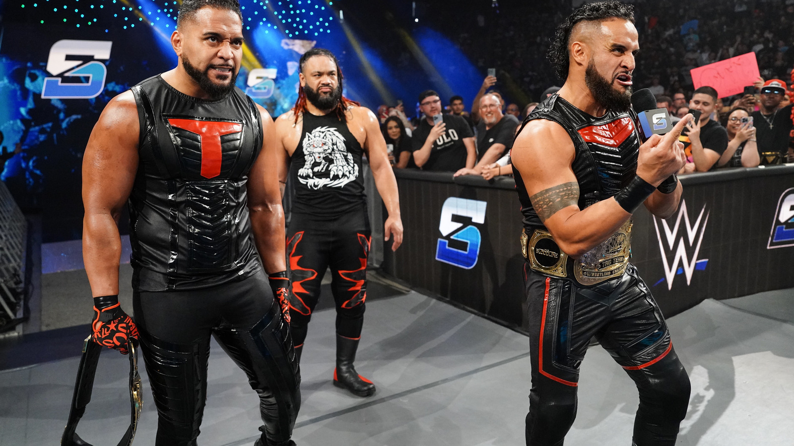 The Bloodline's Tama Tonga & Tanga Loa Retain WWE Tag Titles In SmackDown Ladder Match