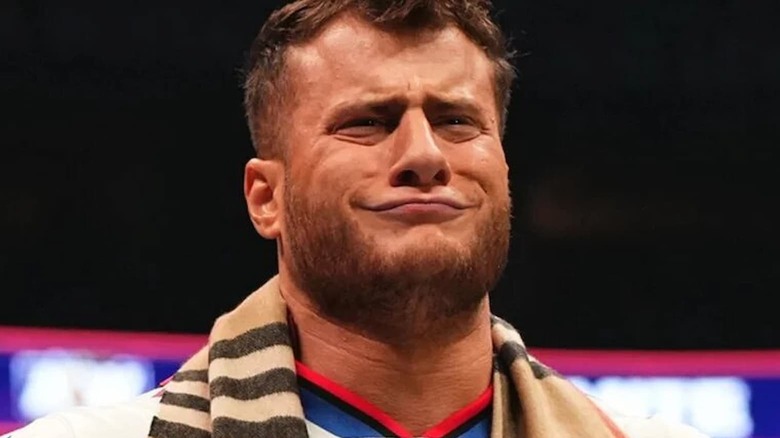 MJF looking amused