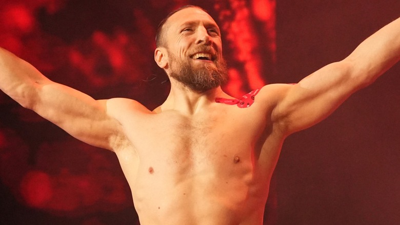Bryan Danielson embraces the crowd's cheers