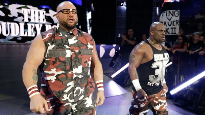 Bully Ray & D-Von Dudley walking to the ring