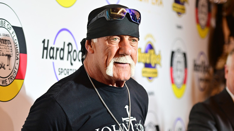 Hulk Hogan dressed in black