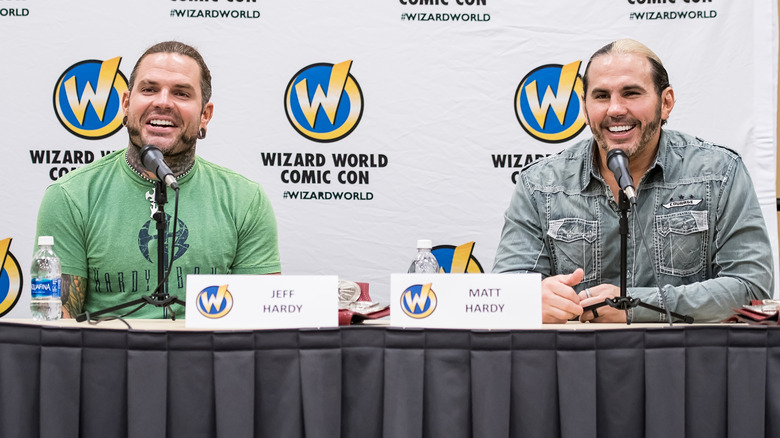 Jeff and Matt Hardy are smiling