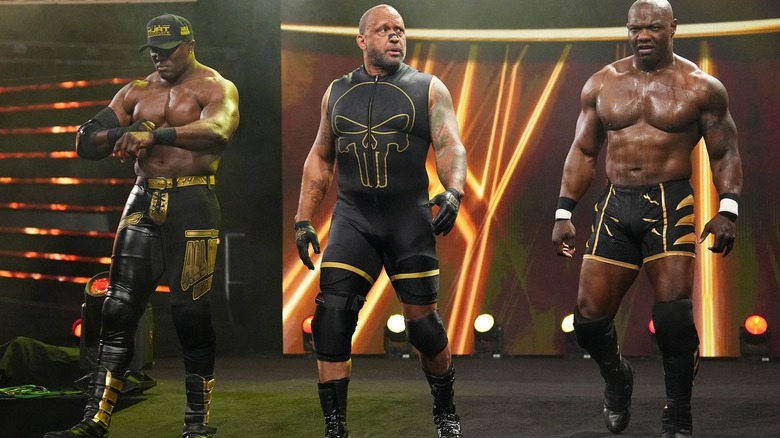 The Hurt Sydnicate making their way to the ring