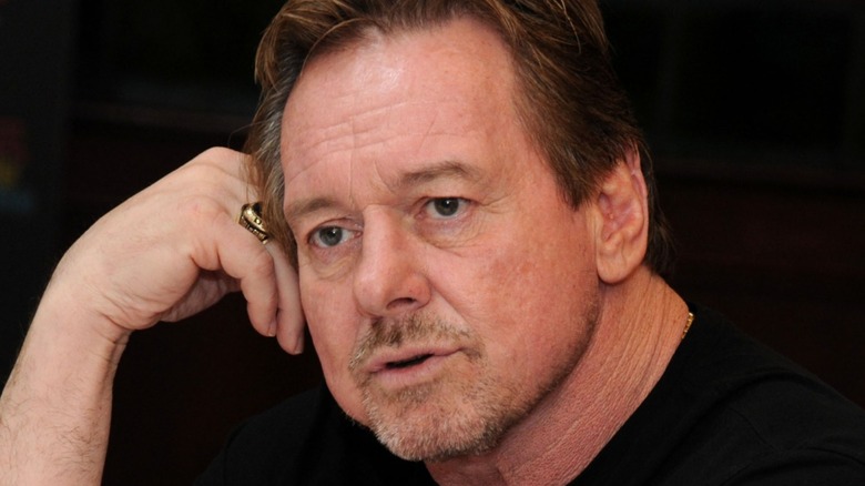 "Rowdy" Roddy Piper thinking