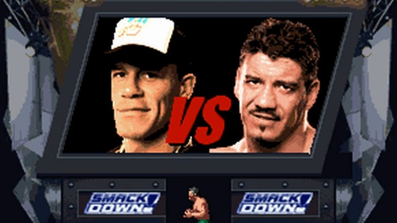 Video game John Cena and Eddie Guerrero big screen