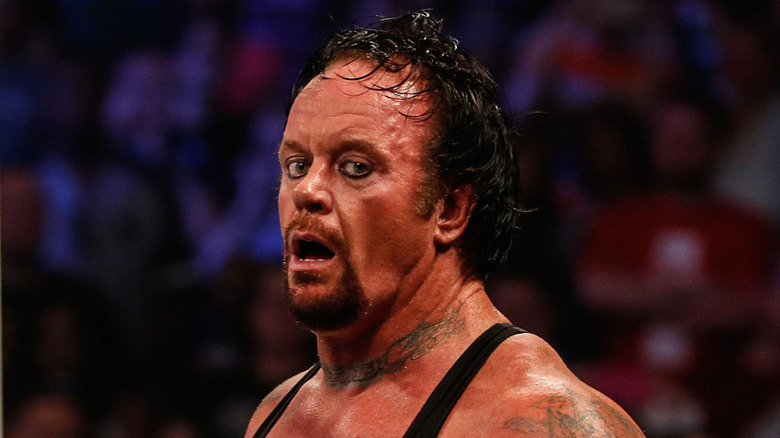 The Undertaker during the middle of a match