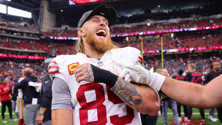 George Kittle laughing