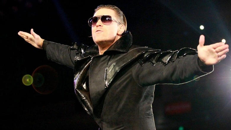 The Miz posing ahead of a clash against Dean Ambrose (Jon Moxley) on an episode of 