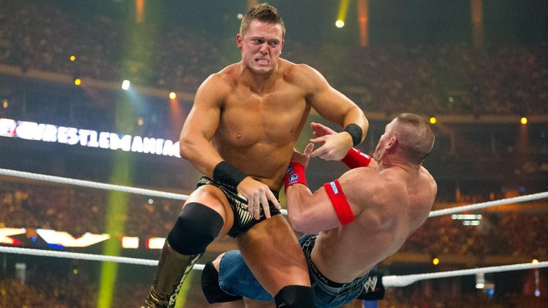 The Miz wrestling at WrestleMania 27