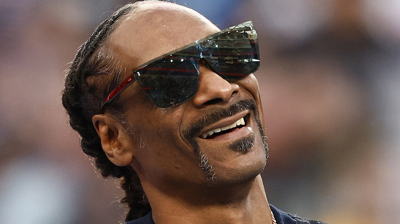 Snoop Dogg smiling at WrestleMania