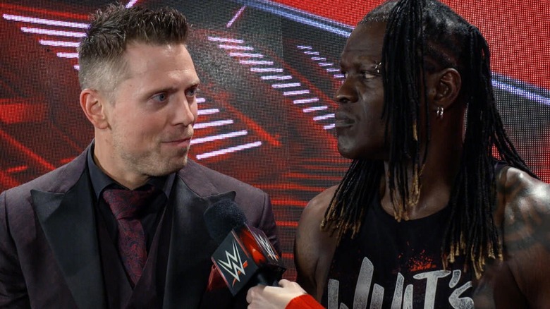 The Miz and R-Truth in deep conversation.