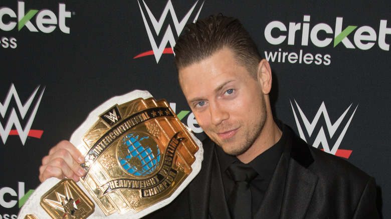 The Miz smiling