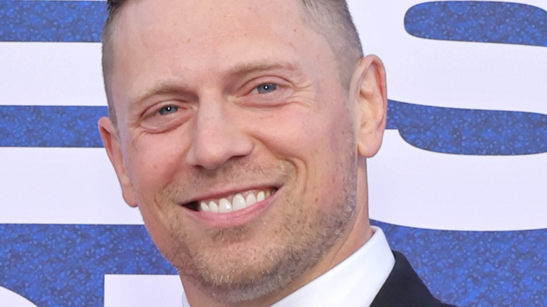 The Miz smiling