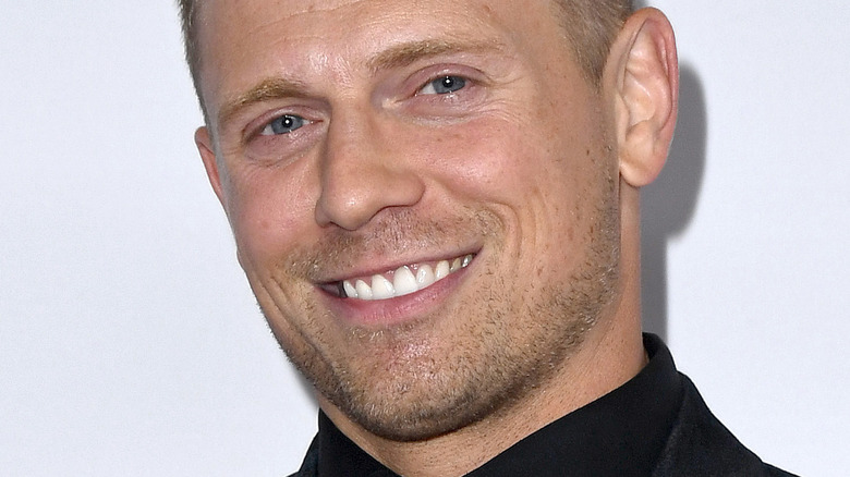 The Miz smiling