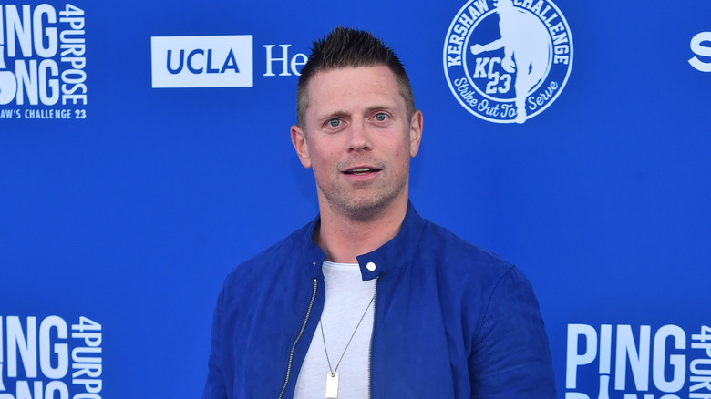 The Miz is blue