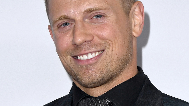 The Miz smiling