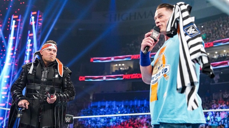 The Miz and John Cena in the ring