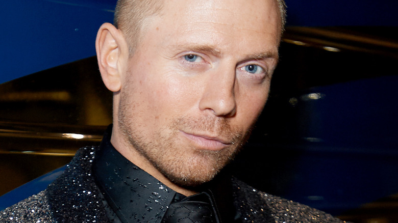 The Miz posing at a press event 