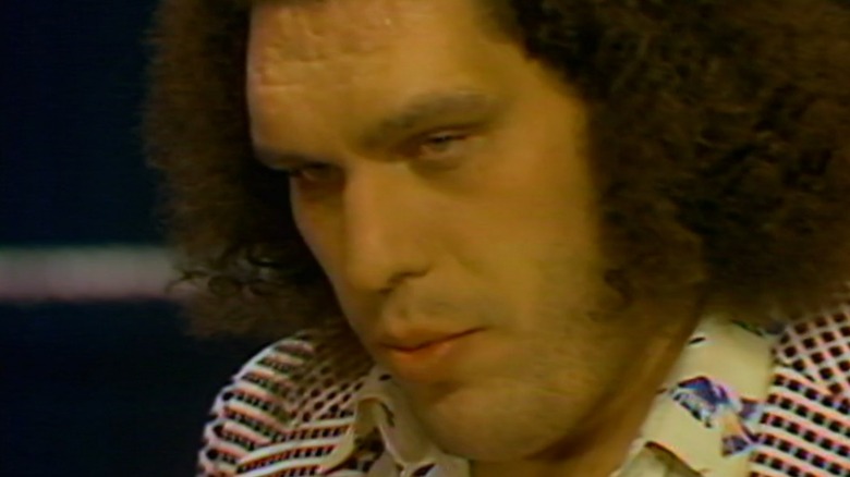 Andre The Giant looks down