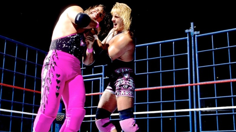 Bret Hart and Owen Hart at WWE SummerSlam 1994