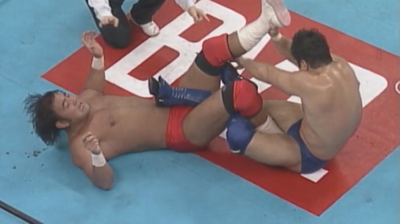 Keiji Muto and Nobuhiko Takada in New Japan Pro Wrestling