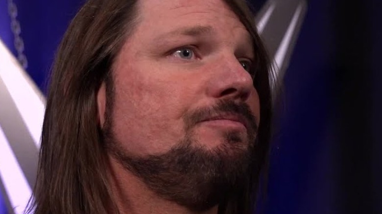 AJ Styles backstage in WWE 