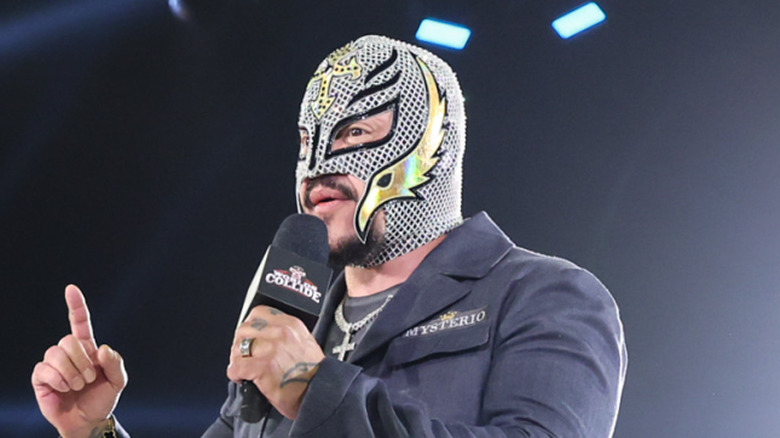 Rey Mysterio inexplicably saying lucha libre is now authentic because it's part of WWE