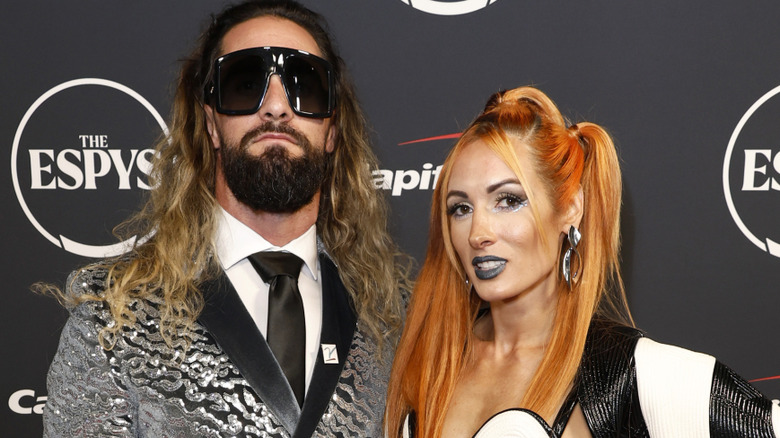 Seth Rollins and Becky Lynch attend The 2023 ESPY Awards at Dolby Theatre on July 12, 2023 in Hollywood, California.