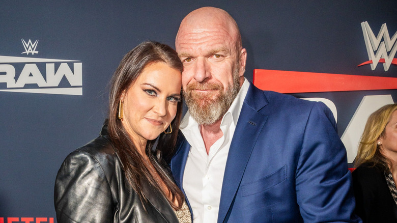 Stephanie McMahon and Triple H attend Netflix's Debut of WWE Monday Night Raw at Intuit Dome on January 06, 2025 in Inglewood, California.