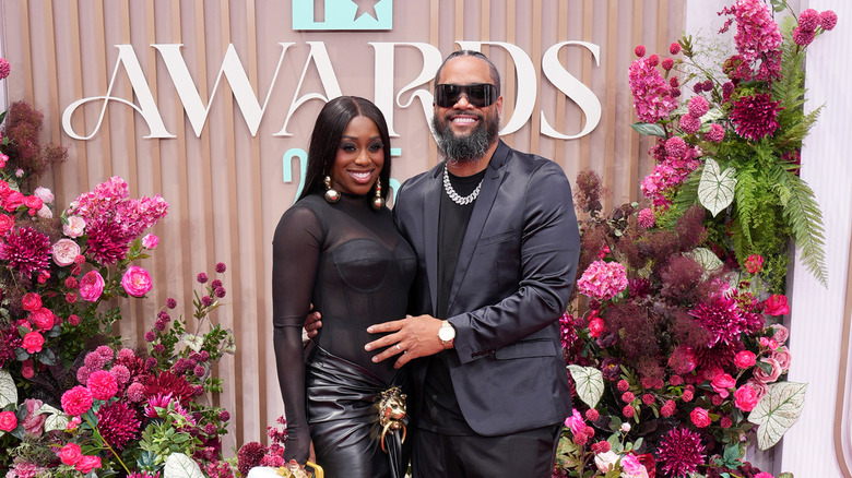 Naomi Uso and Jimmy Uso attend the 2025 BET Awards at Peacock Theater on June 09, 2025 in Los Angeles, California.