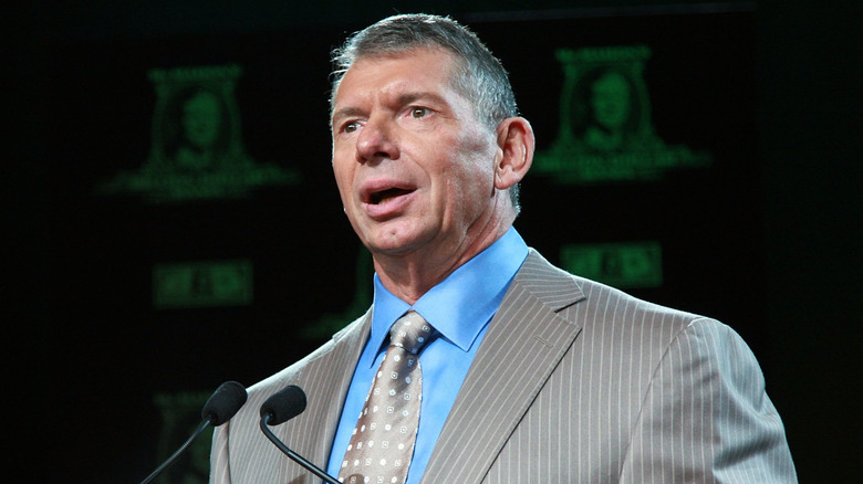 Vince McMahon attends the announcement of the First McMahon Million Dollar Mania Winners