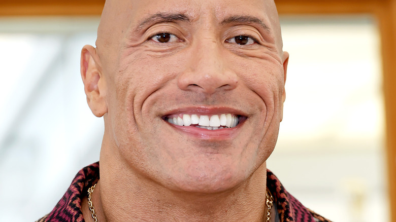 The Rock smile