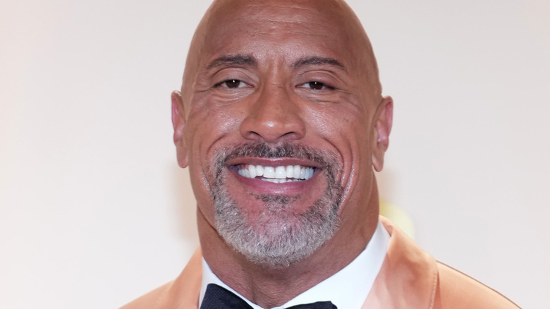 The Rock smiling