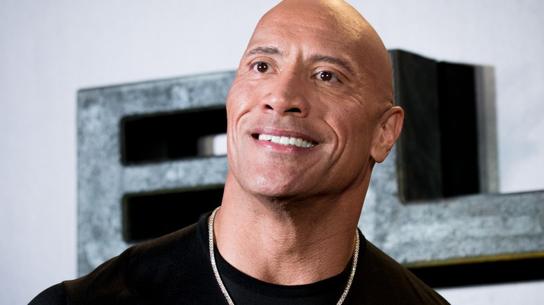 The Rock smiling