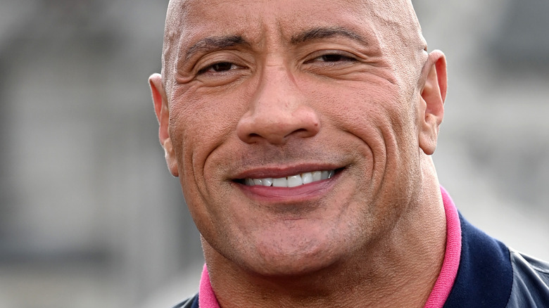 The Rock smiling