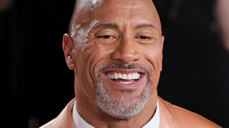 The Rock smiling