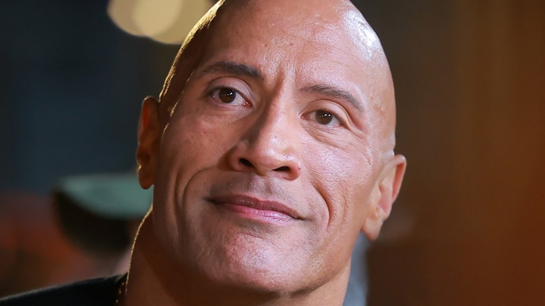 The Rock smiling