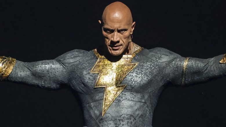 Dwayne "The Rock" Johnson dressed as Black Adam