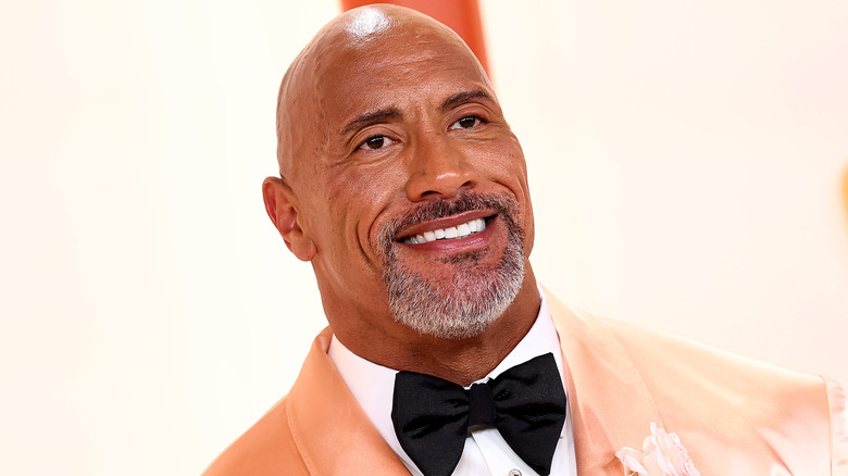 The Rock Looks On During An Award Ceremony