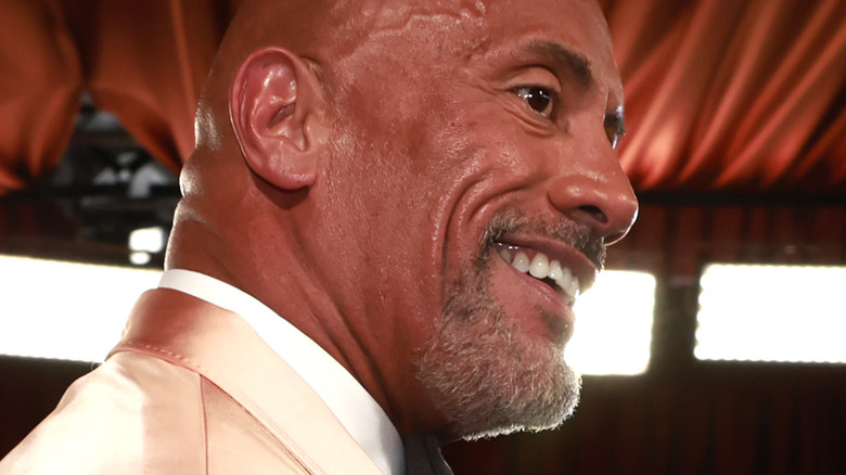 The Rock smiling