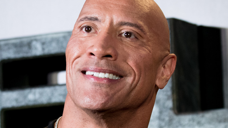 Dwayne Johnson smiling