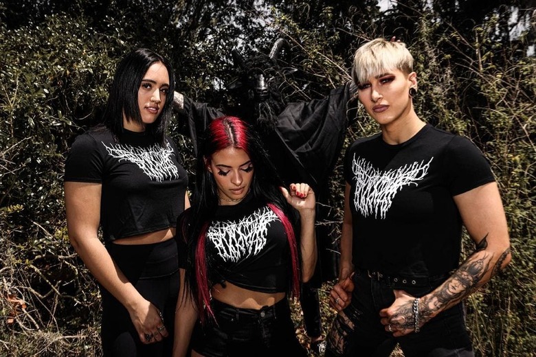Photos: The Rock's Daughter Simone Johnson u0026 Other Wrestlers Model Clothing  For Blxck Mass