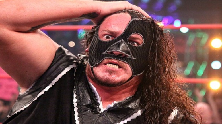 Abyss looking shocked in the ring