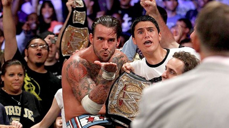 CM Punk at WWE Money in the Bank 2011