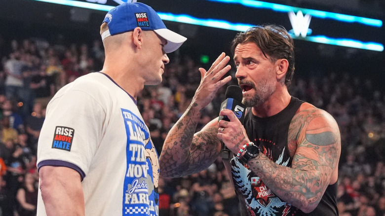 John Cena and CM Punk on WWE SmackDown