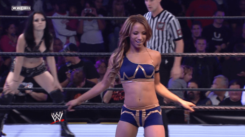 Paige and Sasha Banks on WWE NXT