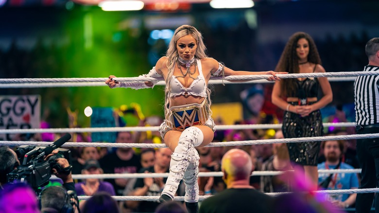 Liv Morgan entering WWE ring